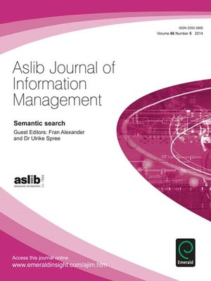 cover image of Aslib Journal of Information Management, Volume 66, Issue 5